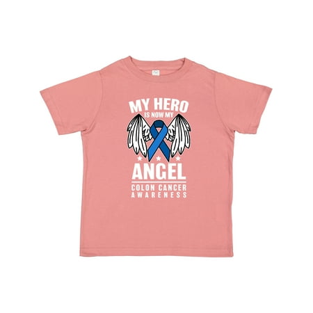 

Inktastic My Hero is Now My Angel Colon Cancer Awareness Boys or Girls Toddler T-Shirt