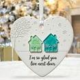 thumbnail image 2 of Heart-Shaped Sea Glass Friendship Decor, Heart-Shaped Sea Glass House Friendship Decor, Timeless Friendship Heart Ornament for Christmas Tree, Bohemia Art Decorations, Gifts for Friends, #B, 2 of 7