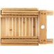 thumbnail image 4 of Taburete de madera plegable Bienvenido para el hogar - Asiento de ducha completamente ensamblado - Silla de baño de bambú tipo spa para baño, afeitado, ducha, reposapiés, 4 of 5