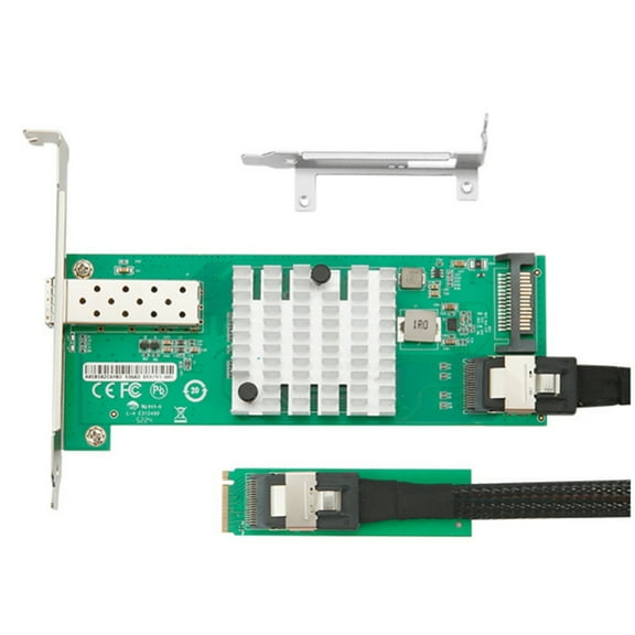 M.2 to Single Port 10G SFP  Fiber Optic Network Card JL82599EN Chip X520-DA1 M Key10GbE Ethernet Adapter