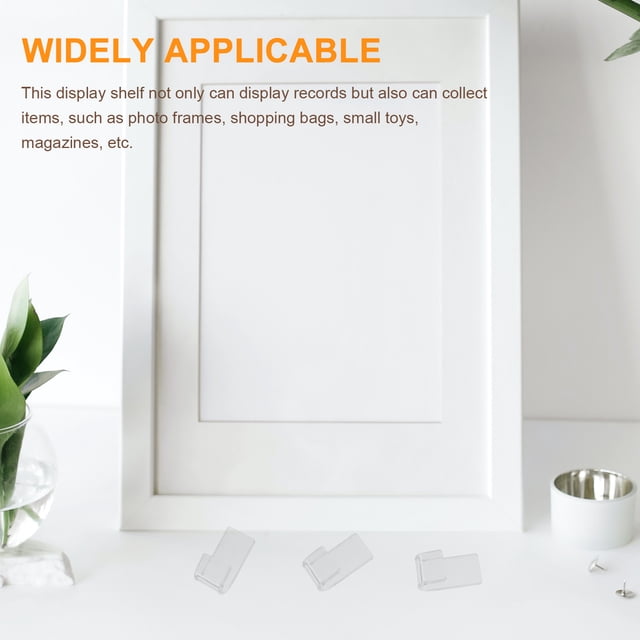 Raindrops 12 Pcs Support Mural pour Disques Vinyles Étagère en Acrylique Transparent pour Rangement et Présentation
