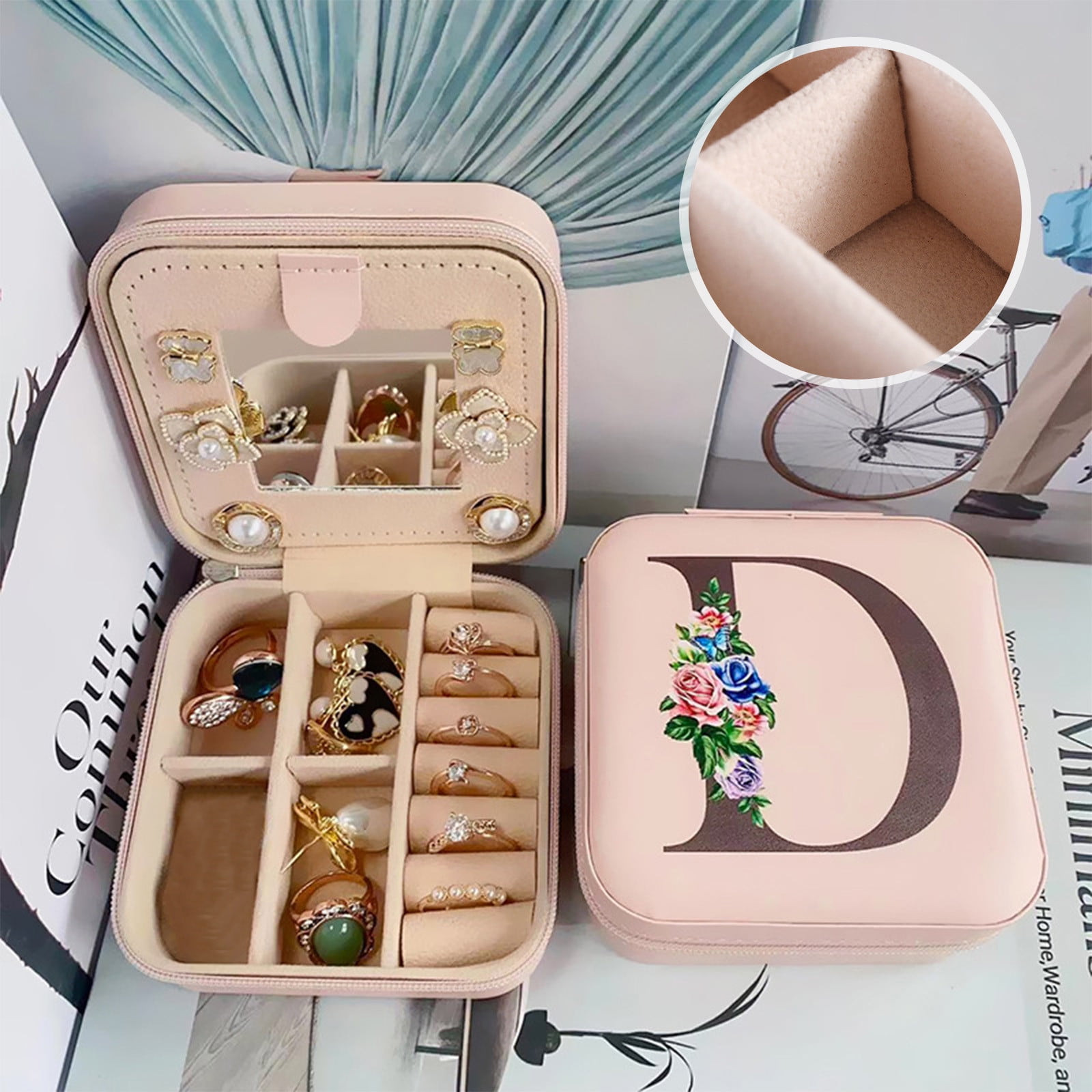 New Creative Women's Fashion PU Leather Earrings Storage Book Stud Earrings  Organizer Jewelry Box