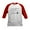 Red/White, variant on CafePress - Lawn Bowling Sports Designs Kids Baseball Jersey - Kids Cotton Baseball Jersey, 3/4 Sleeve Shirt