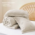 thumbnail image 3 of Bedsure Juego de edredón Twin/Twin XL Blanco, Juego de edredón Boho Bedding, Tufted, 3 of 7