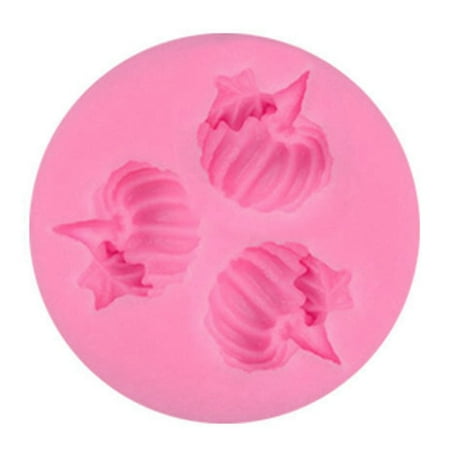 3d Molds Clay Michellem 1Pcs 3D Halloween Molds Fondant Cream Chocolate Silicone Molds Pumpkin Clay For Kitchen Baking ()