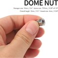 thumbnail image 5 of Tuercas de cabeza de cúpula de acero inoxidable 304 de diámetro de rosca, tuercas de casquillo hexagonal, 20 piezas, 5 of 5