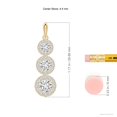 thumbnail image 3 of ANGARA Natural 3 Stone Graduated Diamond Pendant in 14K Yellow Gold for Women (Size-4.4mm| Color-H| Clarity-SI2) | April Birthstone, Anniversary, Jewelry Gift for Women | Natural Diamond Necklace, 3 of 7