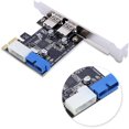 thumbnail image 3 of Pomya PCI-E to USB 3.0 2-Port PCI Express Card, PCIe to USB Expansion Card Adapter with Front 19PIN Power Connector, 3 of 5