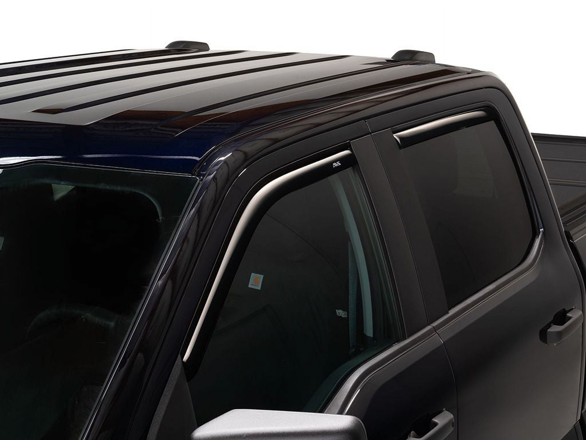 Auto VentShade (AVS) 194975 In-Channel Ventvisor Window Deflectors 4 Pc. Set Fits 2015-2024 Ford F150, 2022-2024 F150 Lightning, 2017-2024 F150 Raptor SuperCrew
