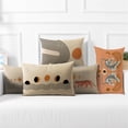 thumbnail image 1 of Koszal Cushion Slipcase Soft Touch Wide Application Flax Decorative Geometry Sofa Pillow Cover Home Supplies, 1 of 7