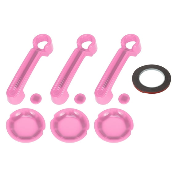 Unique Bargains Exterior Door Handle Cover Set, Decoration Trim for Jeep Wrangler JK 2DR 2007-2017, ABS, Pink, 1 Set