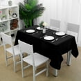 thumbnail image 2 of PiccoCasa Tablecloth Dining Table Cover Protector Indoor Black 55 x 63 Inch, 2 of 7