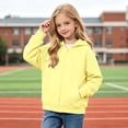 thumbnail image 5 of Jalioing Kids Zip Up Hoodie Casual Long Sleeve Hooded Sweatshirt Jacket with Pocket Teen Boys Girls Solid Outerwear, 5 of 7