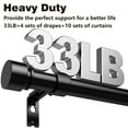 thumbnail image 3 of Titanock Black Curtain Rod 17 to 250 inch for Window 240 inch, Adjustable Heavy Duty Thick Matte Black Modern Extra Long 20.8 ft, 3 of 8