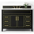 thumbnail image 3 of Ancerre Designs Aspen 48" Transitional Wood Bathroom Vanity Set in Black Onyx, 3 of 15