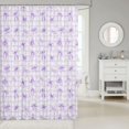 thumbnail image 2 of Manfei Cute Coquette Bowtie Shower Curtain 72Wx78L,Dreamy Princess Bows Bath Curtain, 2 of 5