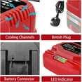 thumbnail image 3 of 6000mAh Replacement Battery EIN18C2 Li-ion Batteria for EINHELL 18V Battery Power X-change PX-BAT445113964511437 Power Tools, 3 of 5