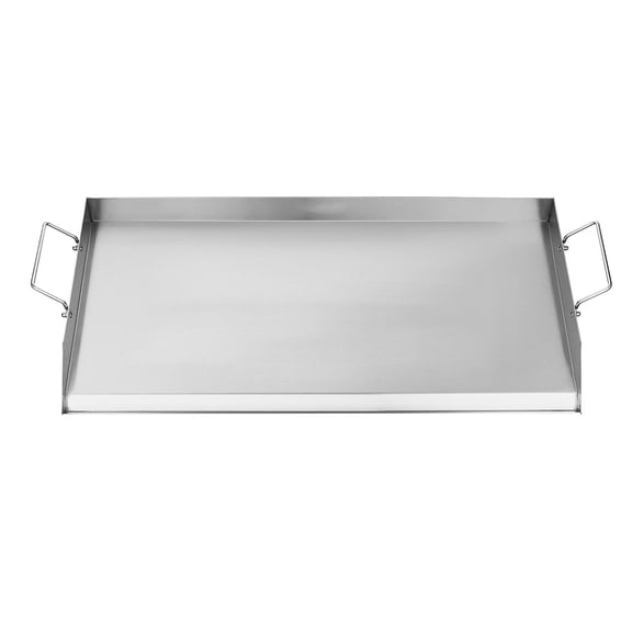 32" Portable Gas Grill Griddle,Stainless Steel Flat Top for BBQ&Teppanyaki,Camping Tailgate Cookware with Handle
