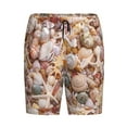 thumbnail image 3 of Picia Colorful Seashells Pajama Shorts for Men, Men's Pajama Bottoms, Sleepwear,Short Pajama Pants-Large, 3 of 9