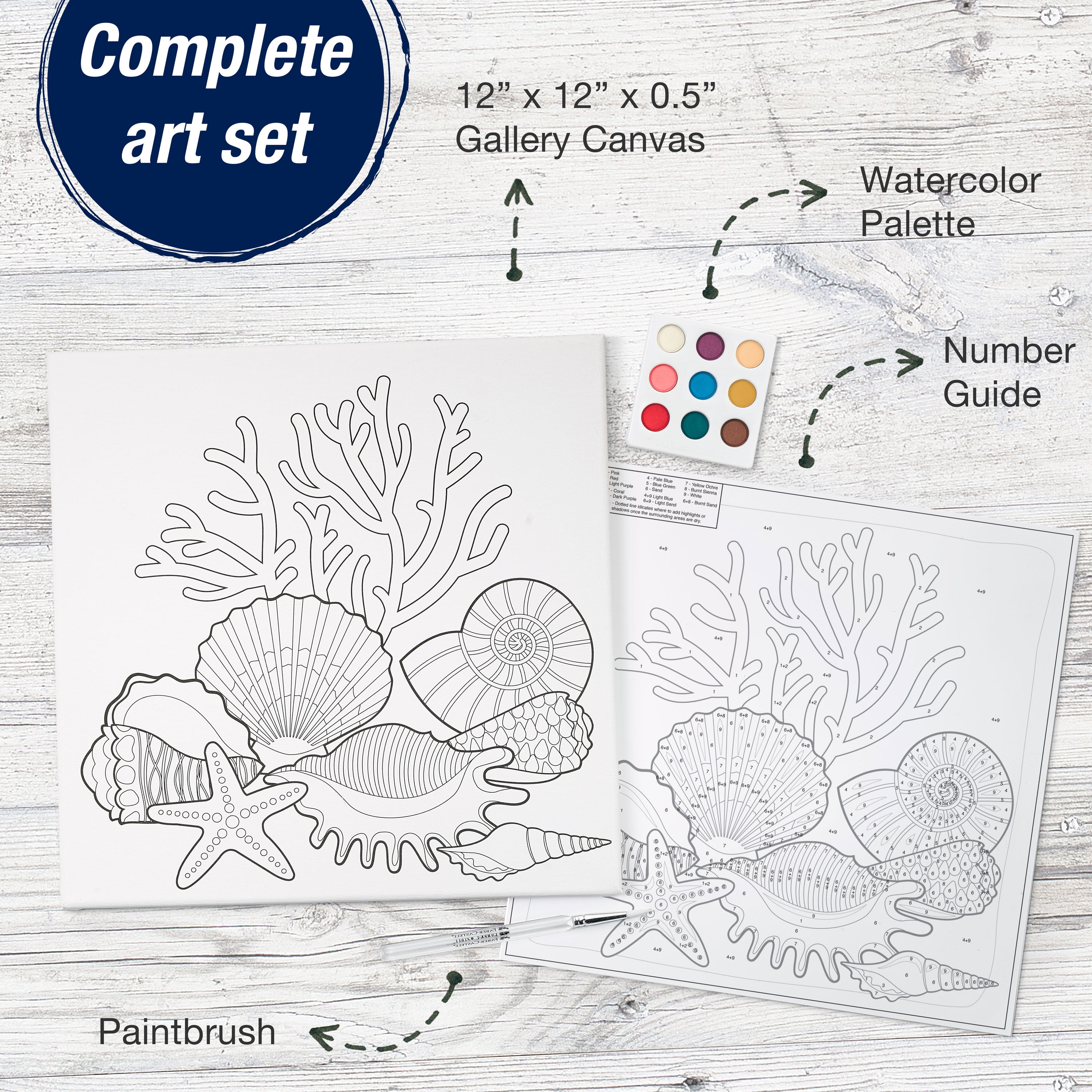 Faber-castell Paint By Number Watercolor Set - Coastal : Target