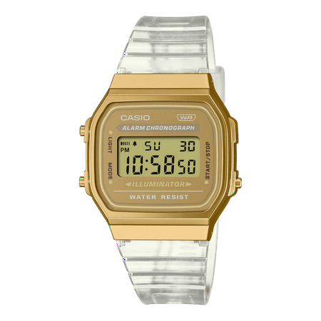 Casio Vintage A168XESG-9A Translucent Resin Digital Quartz Casual Unisex's Watch
