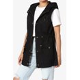thumbnail image 3 of TheMogan Women's PLUS Drawstring Loose Fit Utility Vest Sleeveless Military Jacket, 3 of 7