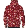 thumbnail image 5 of Hoodies for Men - Festive Reindeer Long Sleeve Comfrt Men'S Fashion Hoodies & Sweatshirts, Sweatshirts for Men Hoodies Pullover Clothing Clothes with Pouch, 5 of 7