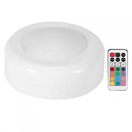 

Wireless LED Puck Light RGB 12 Colors Dimmable Night Hall Lamp