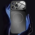 thumbnail image 6 of for iPhone 15 Pro Max Magnetic Anti-Scratch Tempered Glass Case Camera Lens Protection, Upgrade to iPhone 17 Pro Max Look, Luxury Shockproof Lightweight Ultra Slim Hard PC Phone Cover, Orange, 6 of 9