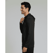 Real Essentials 3 Pack: Men's Dry Fit Wicking Long Sleeve Fishing Active Hoodie Pullover Sweatshirt (Big & Tall)