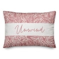 thumbnail image 2 of Creative Products Unwind Leaves Pink 14 x 20 Indoor / Outdoor Pillow, 2 of 3