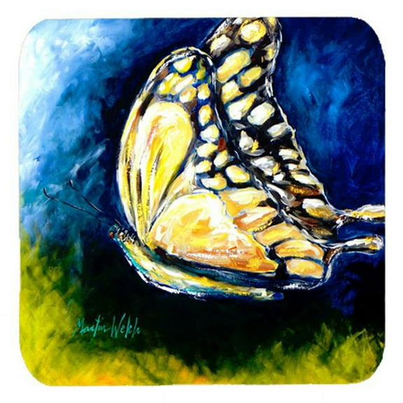 Insect - Butterly Forward Motion Foam Coasters, Set Of 4