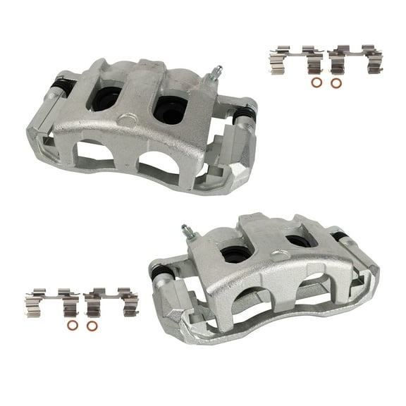 TRQ Front Brake Caliper Set Compatible with 2006-2010 Ford Explorer 2007-2010 Explorer Sport Trac Mercury Mountaineer