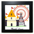 thumbnail image 1 of Visiting theme park in South Korea Black Square Frame Picture Wall Tabletop, 1 of 3