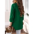 thumbnail image 2 of Blazer PRETTYGARDEN de poliéster verde casual para mujer, 2 of 6
