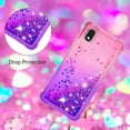 thumbnail image 5 of Samsung Galaxy A01 Core Case,Creativity Clear Gradient Quicksand Glitter Flowing Liquid Floating TPU Case Bling Diamond Sparkle Cover for Samsung Galaxy A01 Core JB Pink Mauve, 5 of 14