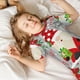 thumbnail image 5 of Balery Gnome And Buffalo Plaid Conjunto de Pijama Infantil de Manga Corta con Estampado – Ropa de Dormir de Algodón Suave-Large, 5 of 6