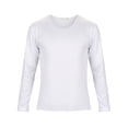 thumbnail image 4 of Luxtrada Men's Crewneck Tees with Long Sleeves (White,2XL), 4 of 7