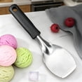 thumbnail image 3 of Stainless Steel Ice Cream Spade, Heavy Duty Ice Cream Spade Scoop with Non-Slip Handle, Reusable Ice Cream Spoon with Serrated Edge for Scooping and Serving Hard Frozen Treats,Z1-Sliver-Serrated, 3 of 7
