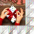 thumbnail image 5 of Boreal Craft Christmas Wrapping Paper Sheets Mini Short Birthday Wrapping Paper Colorful Foil With Stripes Dots Happy Birthday Lettering Wrapping Paper For Holiday Birthday Wedding, 5 of 5