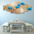 thumbnail image 4 of Startonight Large Canvas Wall Art Flowers - Blue Poppies on the Wheat Field - Huge Framed Modern Set of 7 Panels 40 x 95 Inches, 4 of 5