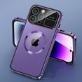 thumbnail image 2 of Nalacover for iPhone 14 Pro Max Dual-Layers Screen Protector Clear Case, High-Transparency Camera Lens Protector Rugged Metal Frame Shockproof Anti-Fingerprint Cover for iPhone 14 Pro Max,Purple, 2 of 10