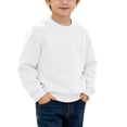 thumbnail image 3 of akafmk Boys Crewneck Sweatshirts Fleece Lined Pullover Tops Long Sleeve Solid Color Activewear Casual Sweatshirt Warm Winter Clothes, Size 5-6 Years, 3 of 7