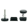 Uxcell Leveling Feet 20 x 40mm Rectangle Insert Adjustable Leveler for Desk 2 Sets