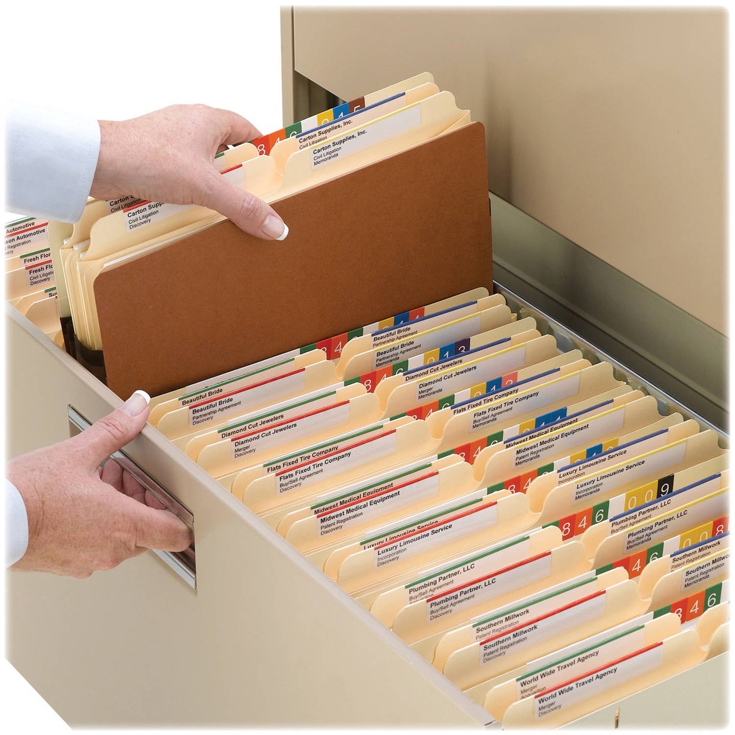 Smead Redrope File Pockets 3.5" Fully-Lined Gusset 10/BX Legal (74264)