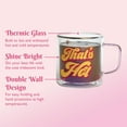 thumbnail image 2 of Paris Hilton Double Wall Glass Coffee Mug, 13.5 Ounces, That's Hot, 2 of 6