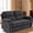 Blue, variant on Electric Reclining Loveseat Sofa with 8-Point Vibration Massage, Bluetooth Speakers, Storage Console and Cup Holders for Living Room & Home Theater(Gray, Loveseat)