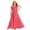 A-Watermelon Red107, variant on Bobifish Toddler Girls Bridesmaid Dress Flutter Sleeve Pleated Party Soft Flowy Dress Formal Evening Children Girls Dresss