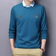 thumbnail image 3 of Long Sleeved Fake Two-piece POLO Shirt - Versatile Casual Bottoming Shirt, 3 of 8