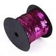 thumbnail image 1 of XYCCA DIY 100 Yards 6mm Fil à Coudre Brillant Rond à Sequins Accessoire (Rouge Rose)-081601, 1 of 5